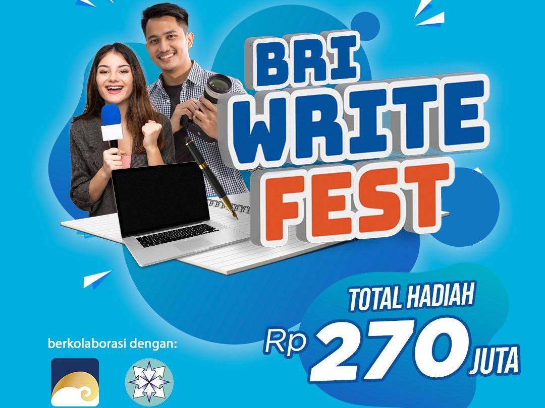 BRI Write Fest Digelar! Kompetisi Berhadiah Ratusan Juta hingga Berpeluang Dapat Beasiswa S2
