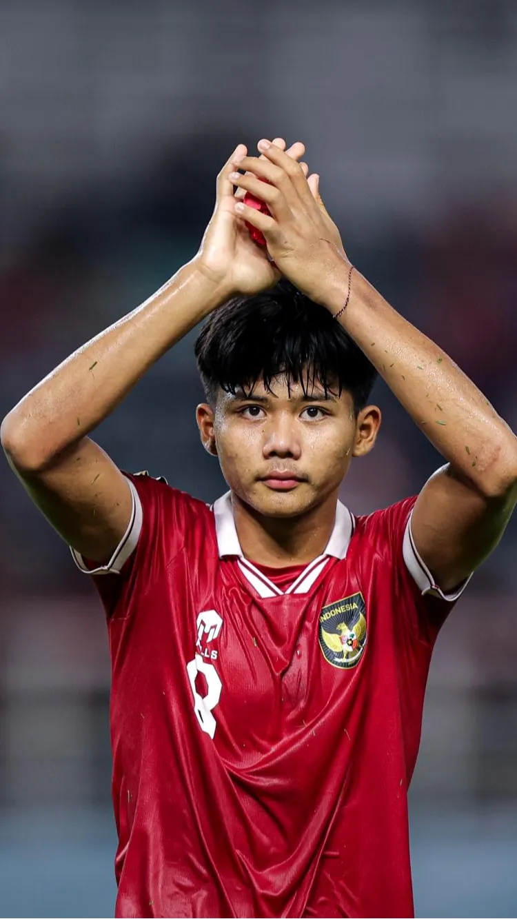 Foto Aksi Arkhan Kaka Yang Mencuri Perhatian Saat Jadi Pahlawan Skuad Garuda Muda Menghadapi 