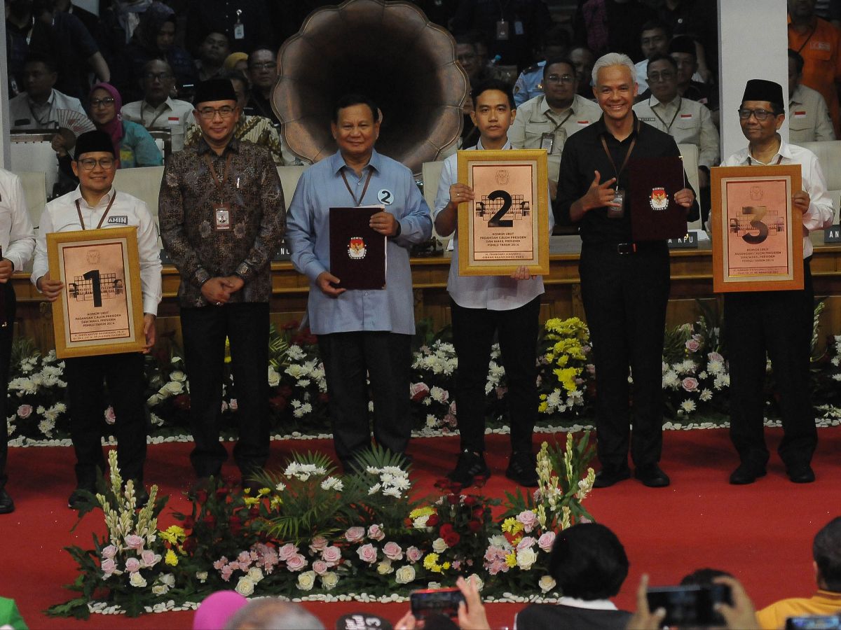 Ini Pantun Para Capres-Cawapres Saat Pengundian Nomor Urut