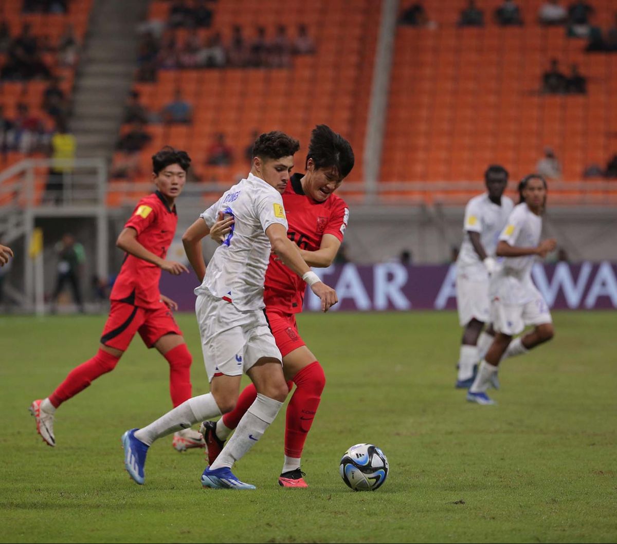 FOTO: Kalahkan Korsel, Prancis Lolos ke 16 Besar Piala Dunia U-17 2023