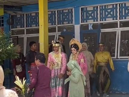 Viral Ujian Praktik Nikah SMA Digelar Bak Resepsi Sungguhan, Dikabarkan Telan Dana Rp 13 Juta Lebih