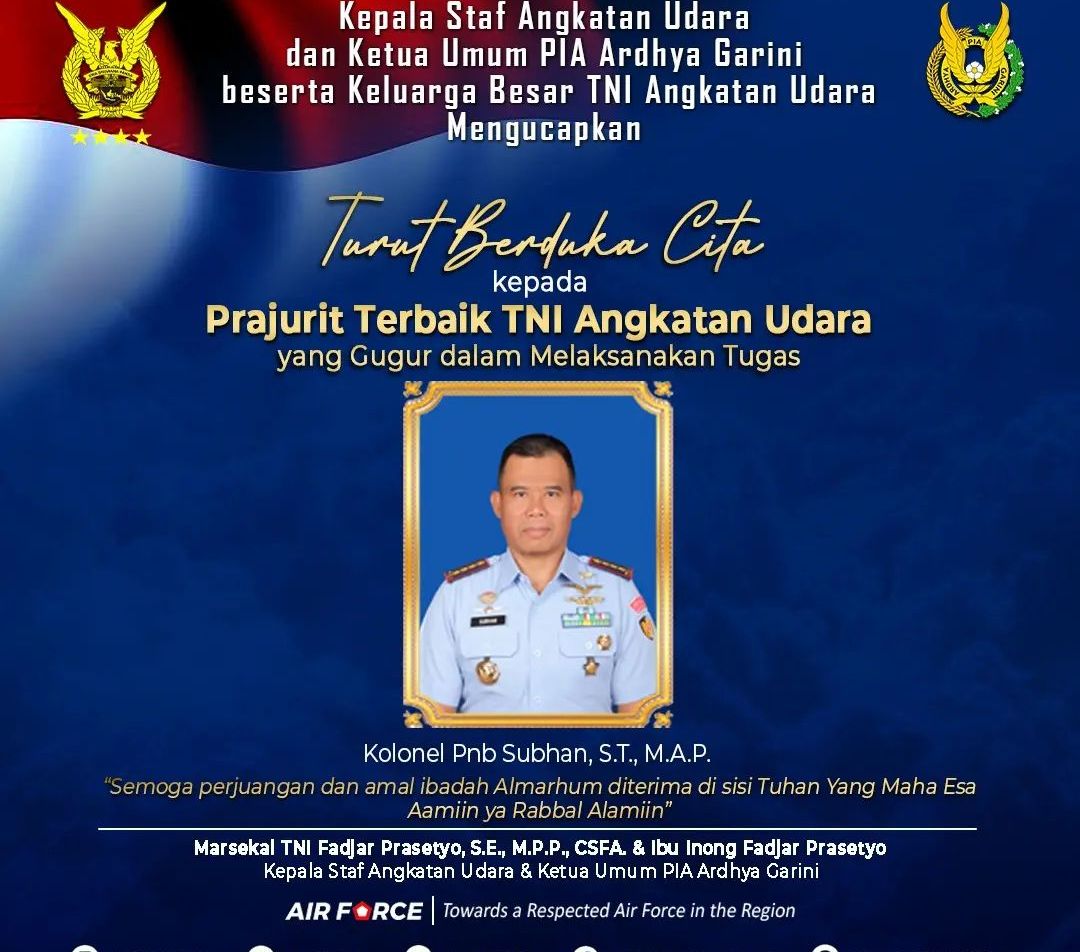 Gugur Saat Bertugas, Ini Kenangan Terakhir Kolonel Pnb Subhan Perwira TNI AU yang Lakukan Misi Mulia Kirim Bantuan ke Palestina