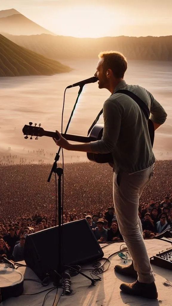 Begini Gambaran Foto AI jika Coldplay Manggung di Bromo, Keren Banget