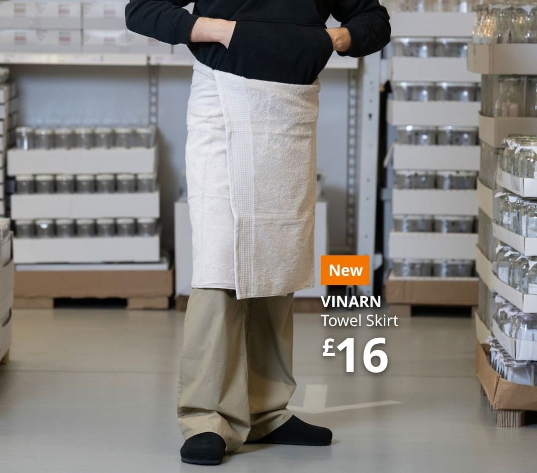 Momen Kocak IKEA Parodi ‘Rok Handuk’ Balenciaga Seharga Rp14 Juta