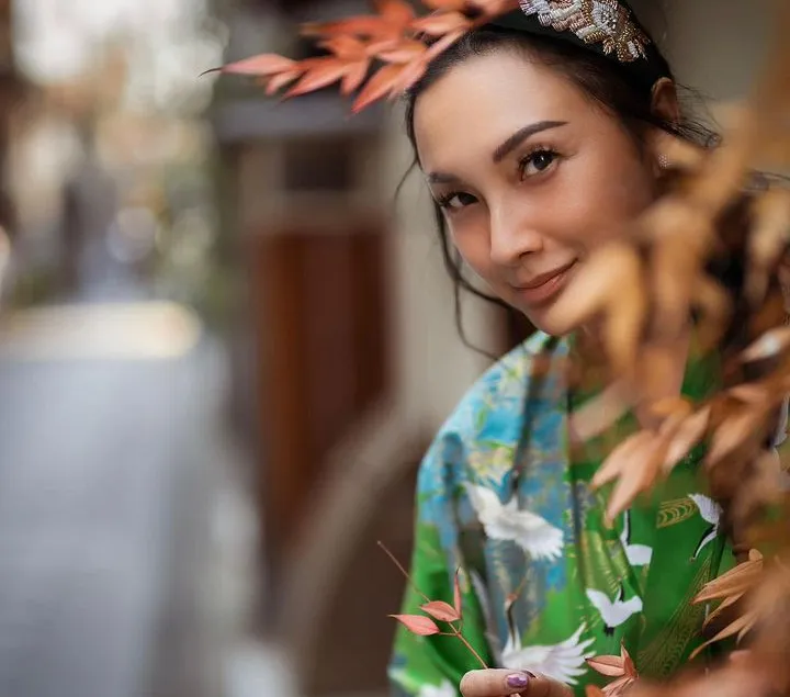 Pesona Tata Cahyani Mantan Istri Tommy Soeharto Pakai Kimono, Cantik Banget Kayak Wanita Jepang