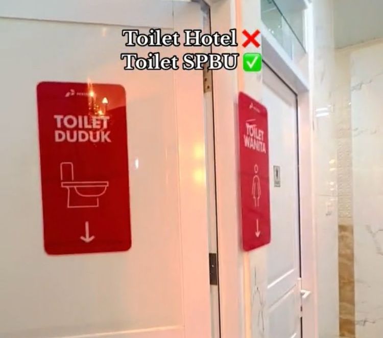 Potret Estetis Toilet SPBU di Sukabumi Bak di Hotel Mewah, Bikin Pengunjung Betah