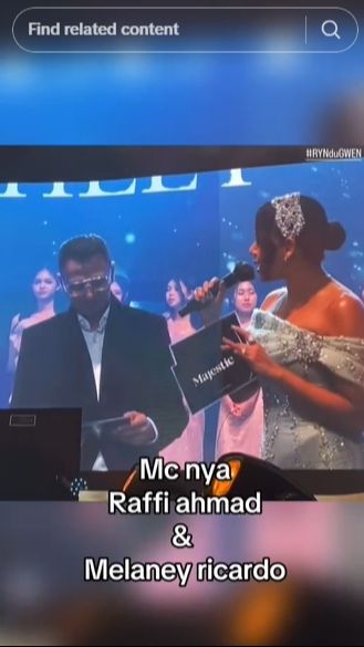 . Dua presenter papan atas, Raffi Ahmad dan Melaney Ricardo pun didapuk sebagai pembawa acara pernikahan mereka.