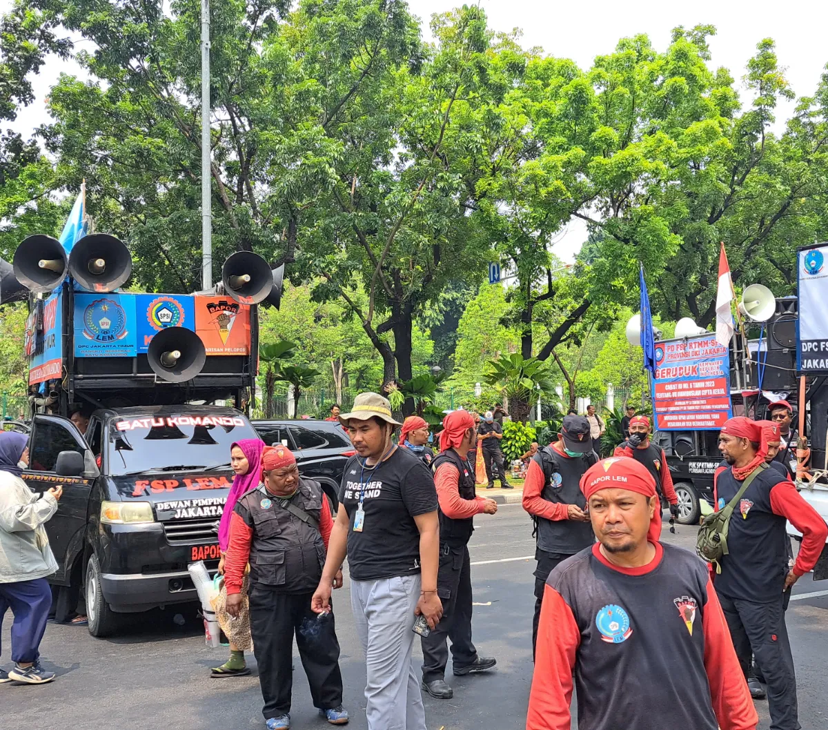 Jelang Pengumuman UMP DKI, Buru Demo di Balai Kota Harap Pj Gubernur Adil