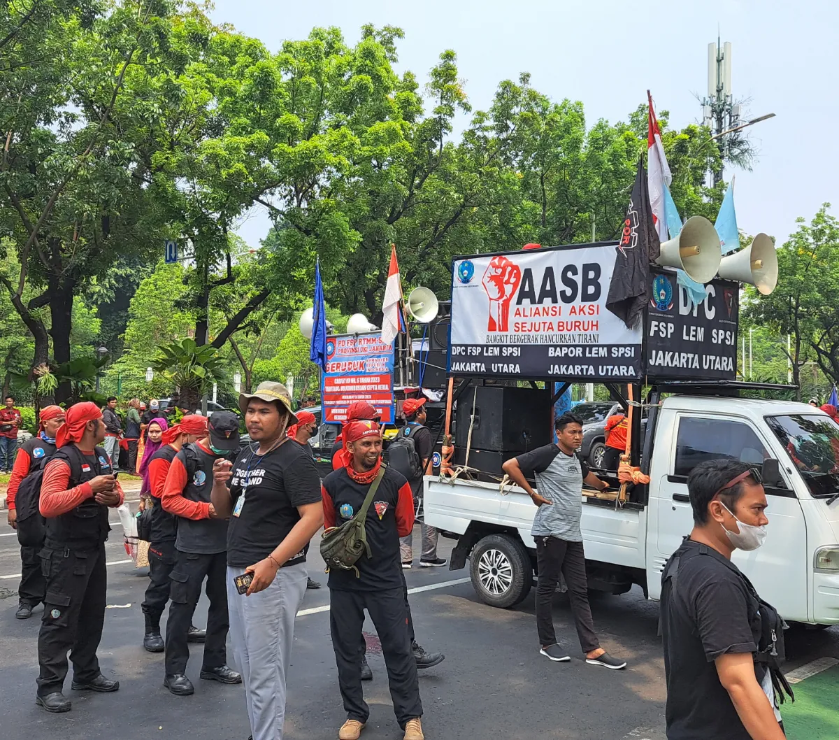 Dibubarkan Polres Jakpus, Buruh Ancam Demo UMP DKI 2024 Dilanjut di Depan Rumah Heru Budi