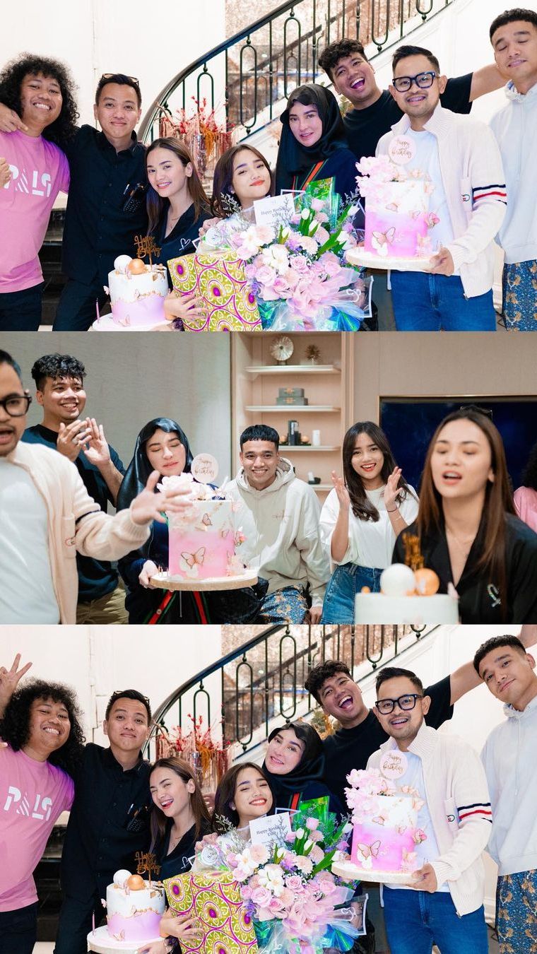 Fuji nampak terkejut karena para sultan-sultan ini datang ke kediamannya dengan membawakan hadiah dan kue.