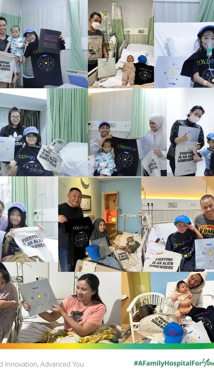 Tak Cuma Kapal Pembersih Sampah, Coldplay Diam-Diam Donasikan Merchandise ke Pasien Anak di RS Jakarta