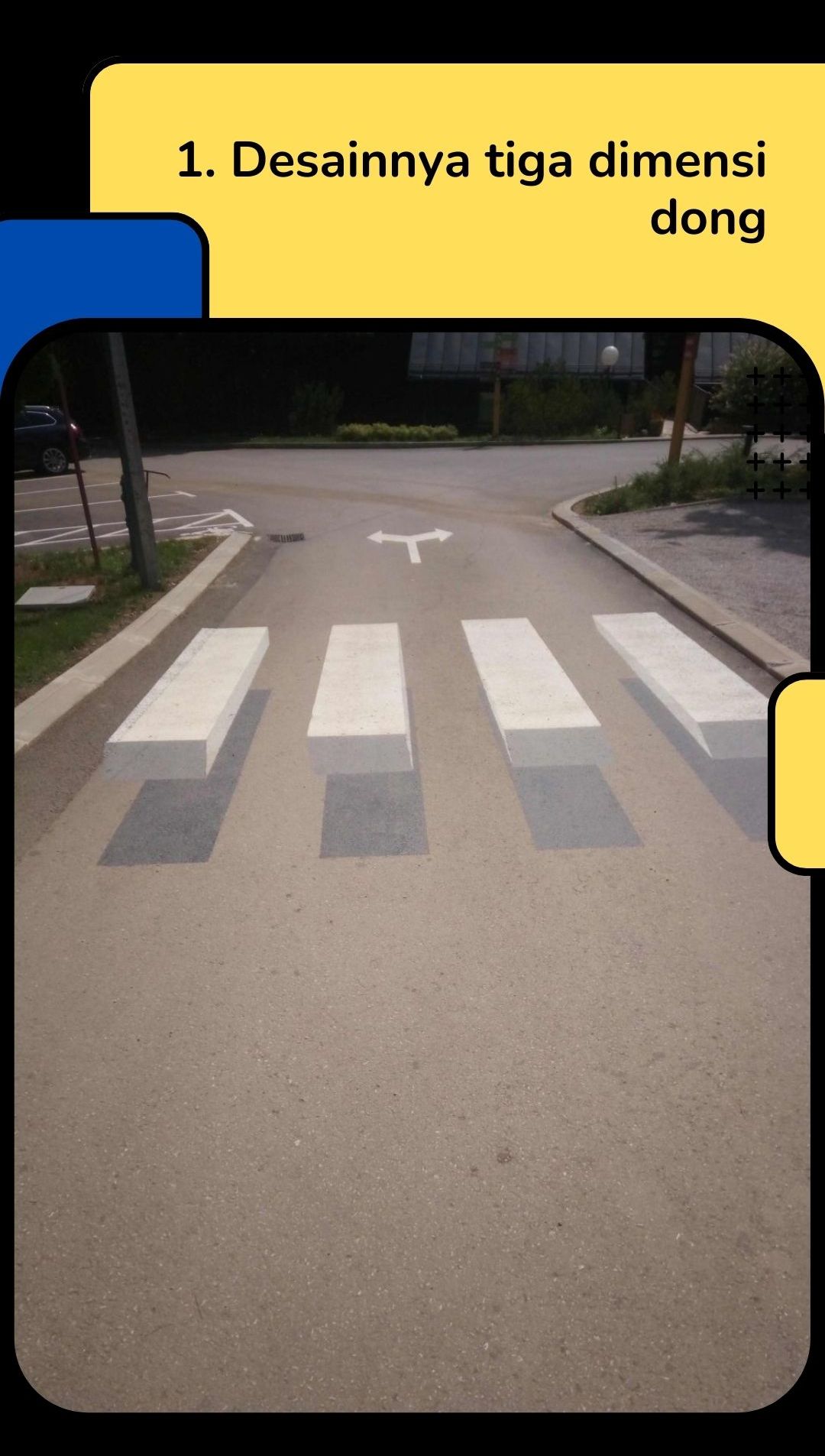 10 Potret Desain Zebra Cross Terunik di Dunia, Bikin Pengguna Jalan