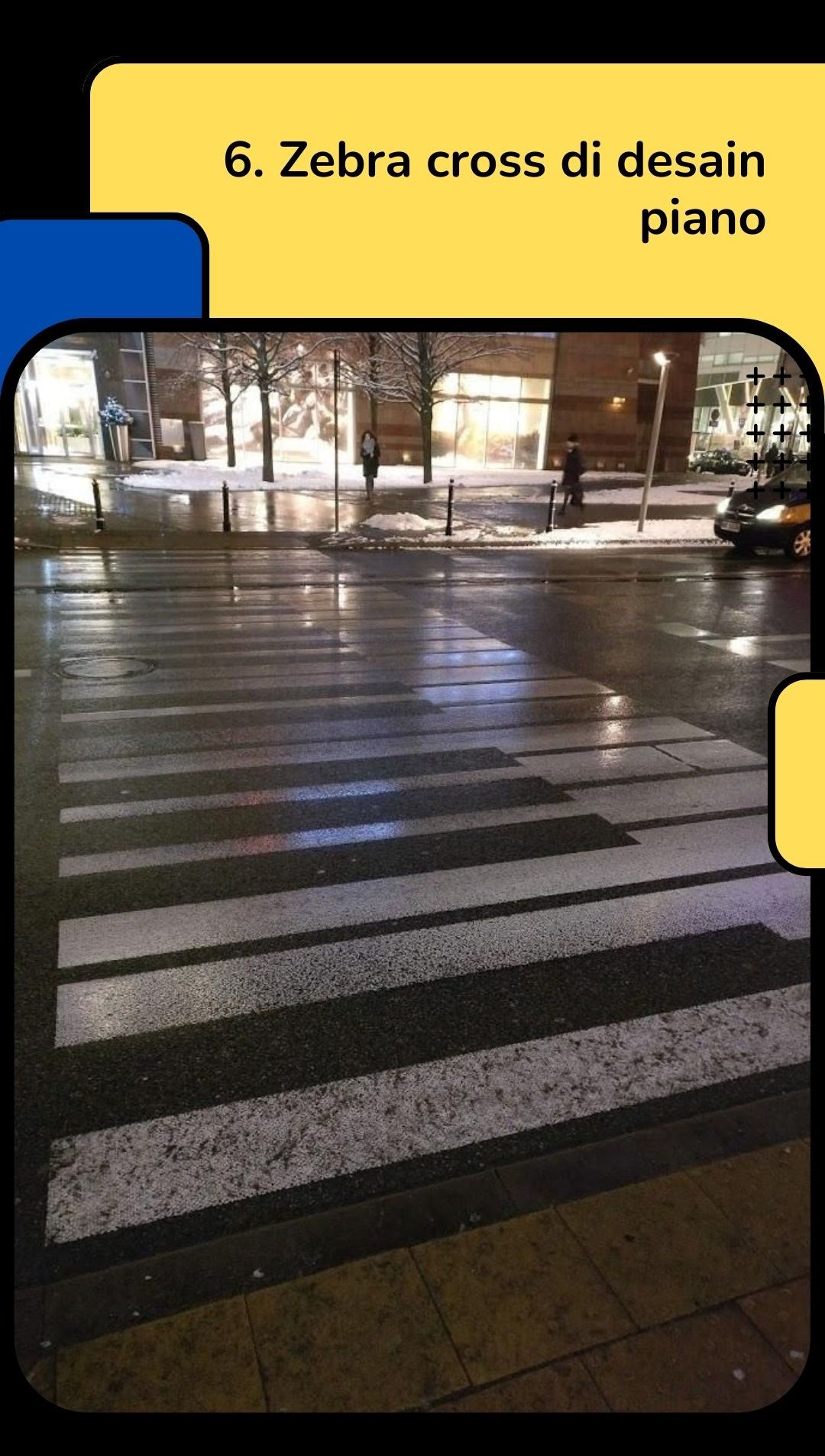 10 Potret Desain Zebra Cross Terunik di Dunia, Bikin Pengguna Jalan