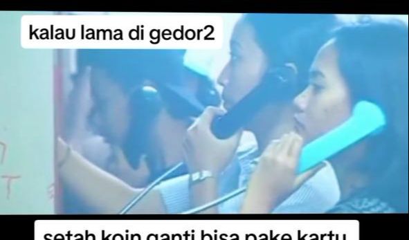 Potret lawas awal masuknya telepon umum