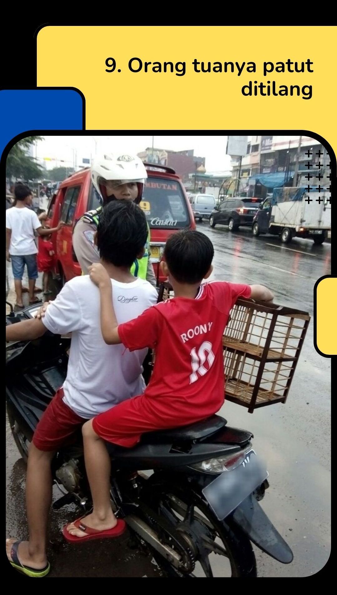 10 Potret Pelanggaran Lalu Lintas Yang Bikin Polisi Tepuk Jidat Harus