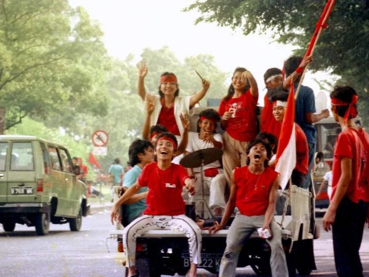 FOTO: Potret Nostalgia Saat Warga Jakarta Kampanye Partai Politik Tahun 1987