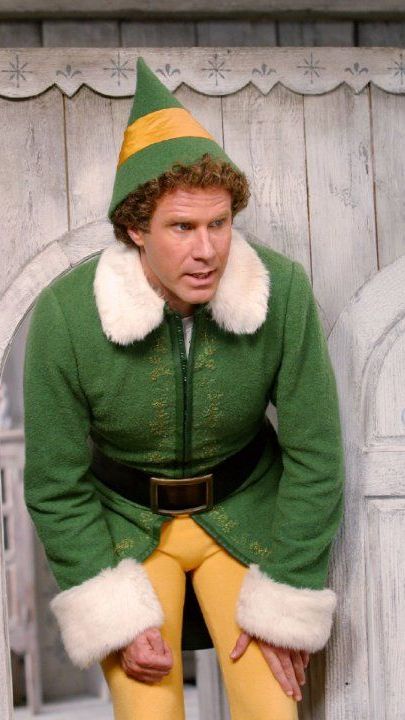 BUDDY THE ELF Christmas Movie Angry Elf Face Will Ferrell  Coffee