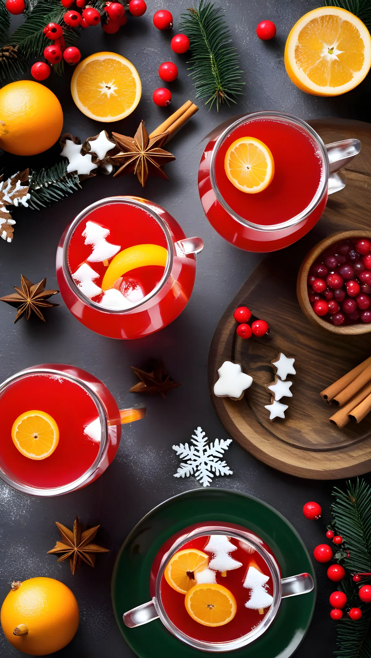 Holly Jolly Christmas Punch - easy holiday cocktail recipe!