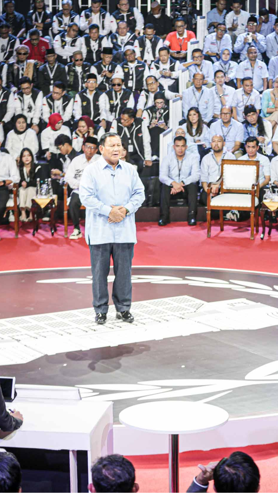 Ada Tentara Aktif Mayor Teddy Duduk di Barisan Pendukung Prabowo saat Debat Capres, Begini Tanggapan TNI