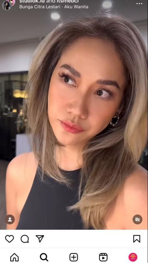 Inilah penampilan baru BCL dengan rambut yang diwarnai ash grey.