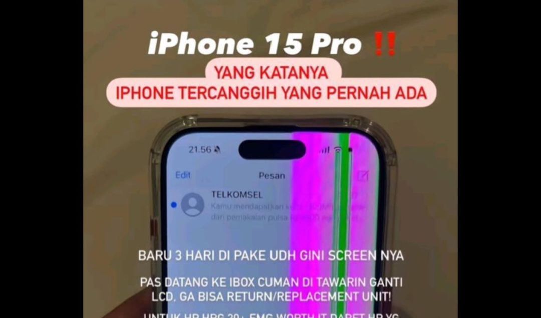 iPhone 15 Pro Rusak
