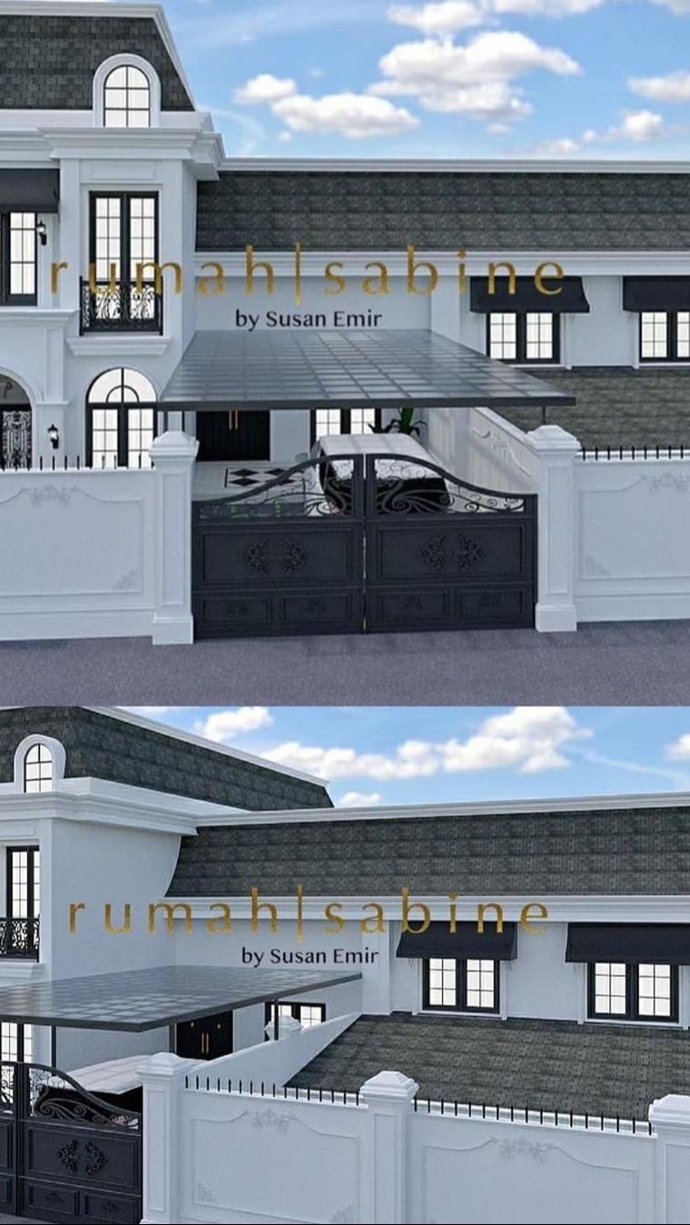 Nantinya rumah itu akan terlihat megah dengan desain classic american.