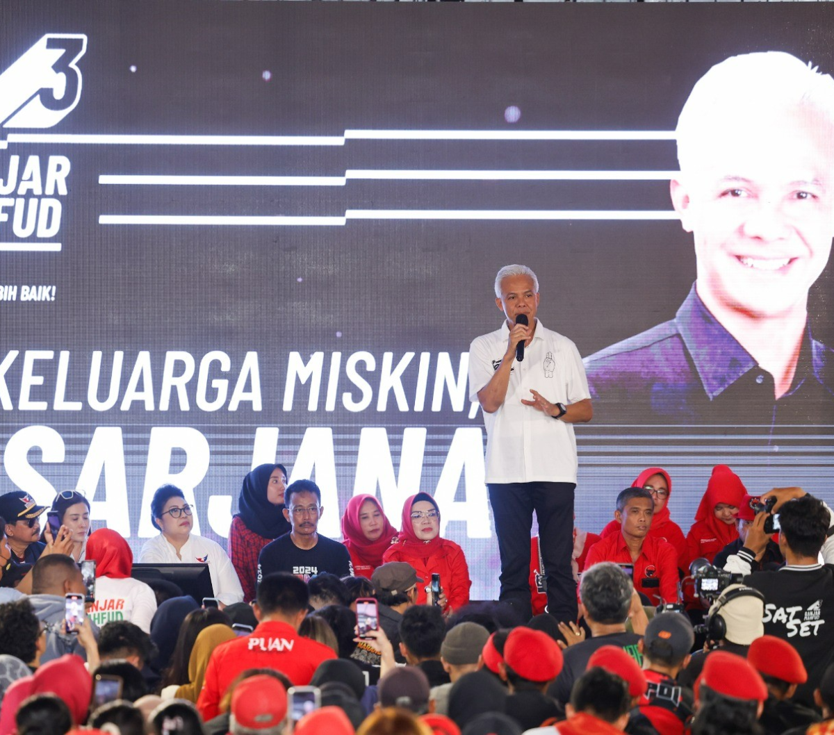 Survei Indikator Politik: Prabowo-Gibran 46,7%, Ganjar Mahfud 24,5% ...