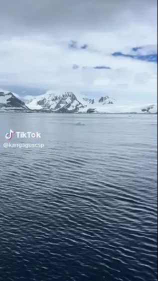 Hari berikutnyaAgus dan penumpang lain melihat sebuah gunung es terbesar di dunia bernama A23a Iceberg.