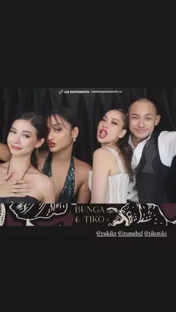 Yuki Kato juga terlihat hadir dengan dress hitam dalam pesta itu.
