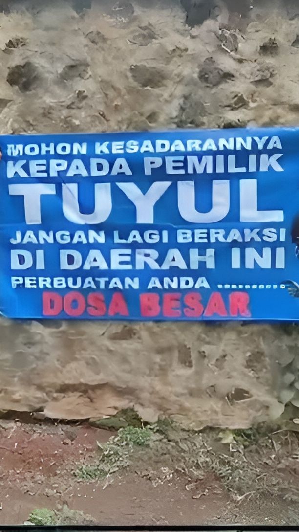 2 Tahun Sering Kehilangan Uang, Warga Ciamis Pasang Spanduk Sindir Pemilik Tuyul