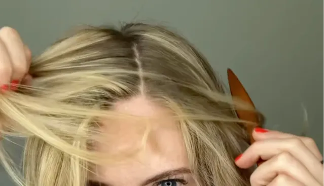 1. Tentukan Belahan Rambut