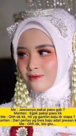 Sang MUA menjelaskan bahwa sang klien tampak senang dengan hasil riasannya.