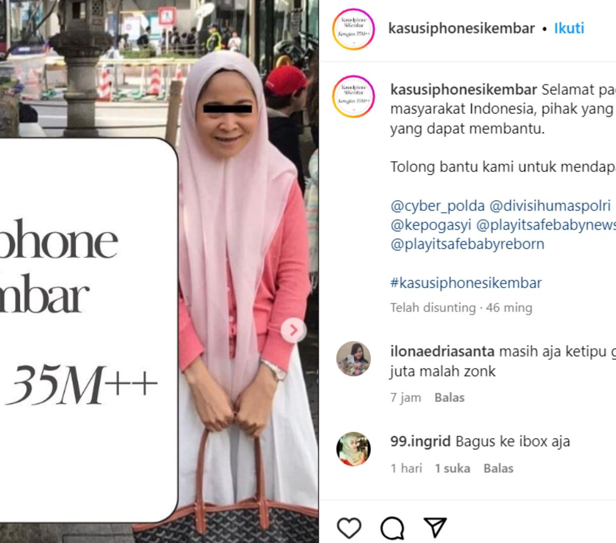 Fakta Baru Penipuan Iphone Si Kembar Rihana Rihani