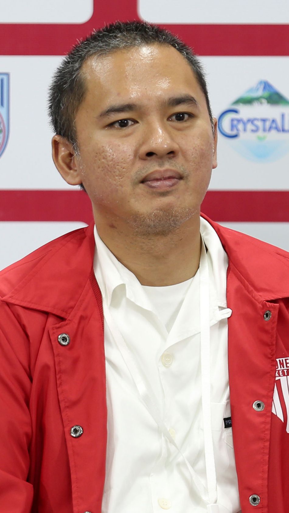 Ketua Badan Tim Nasional, Syailendra S. Bakrie saat hadir dalam konferensi pers Indonesia International Basketball Invitational di Indonesia Arena, Senayan, Jakarta, Kamis (27/07/2023).