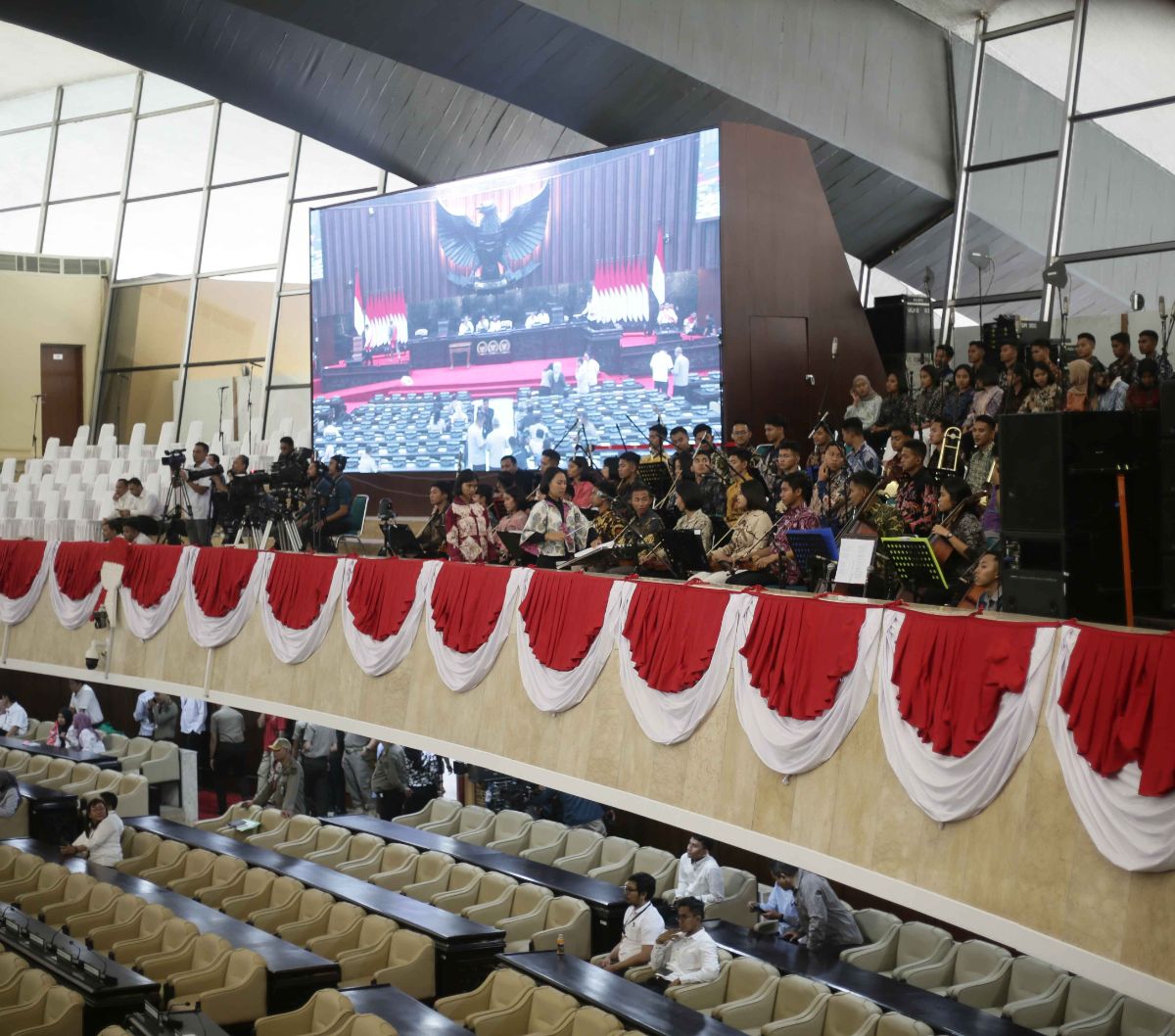 FOTO: Intip Suasana Gladi Kotor Persiapan Pidato Kenegaraan Presiden Di ...