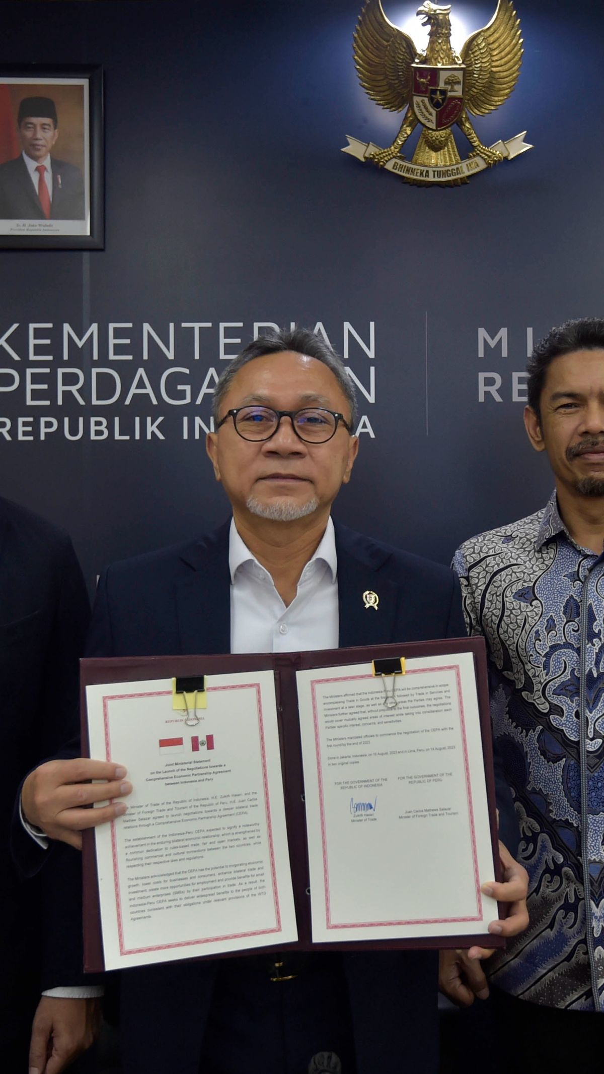 Kemendag Luncurkan Perjanjian Kemitraan Ekonomi Komprehensif Dengan Peru