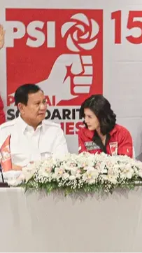 Puja Puji PSI Ke Prabowo: Sumber Inspirasi Dan Niat Baik Lanjutkan ...