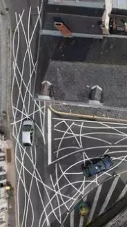 This City Uses Confusing Road Markings to Avoid Speeding