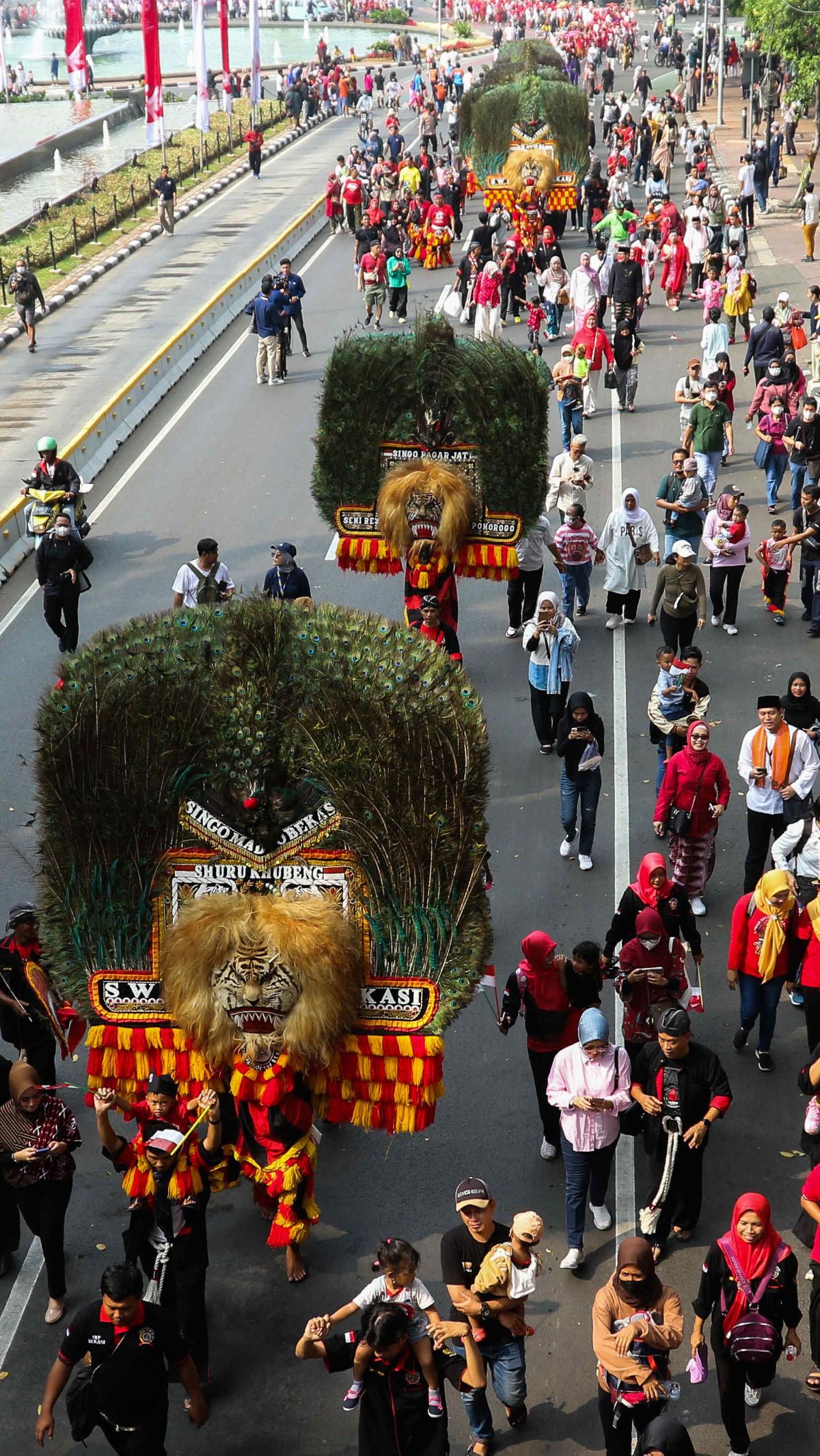 FOTO: Dorong Jadi Warisan Budaya Tak Benda UNESCO, Pawai Budaya Reog ...