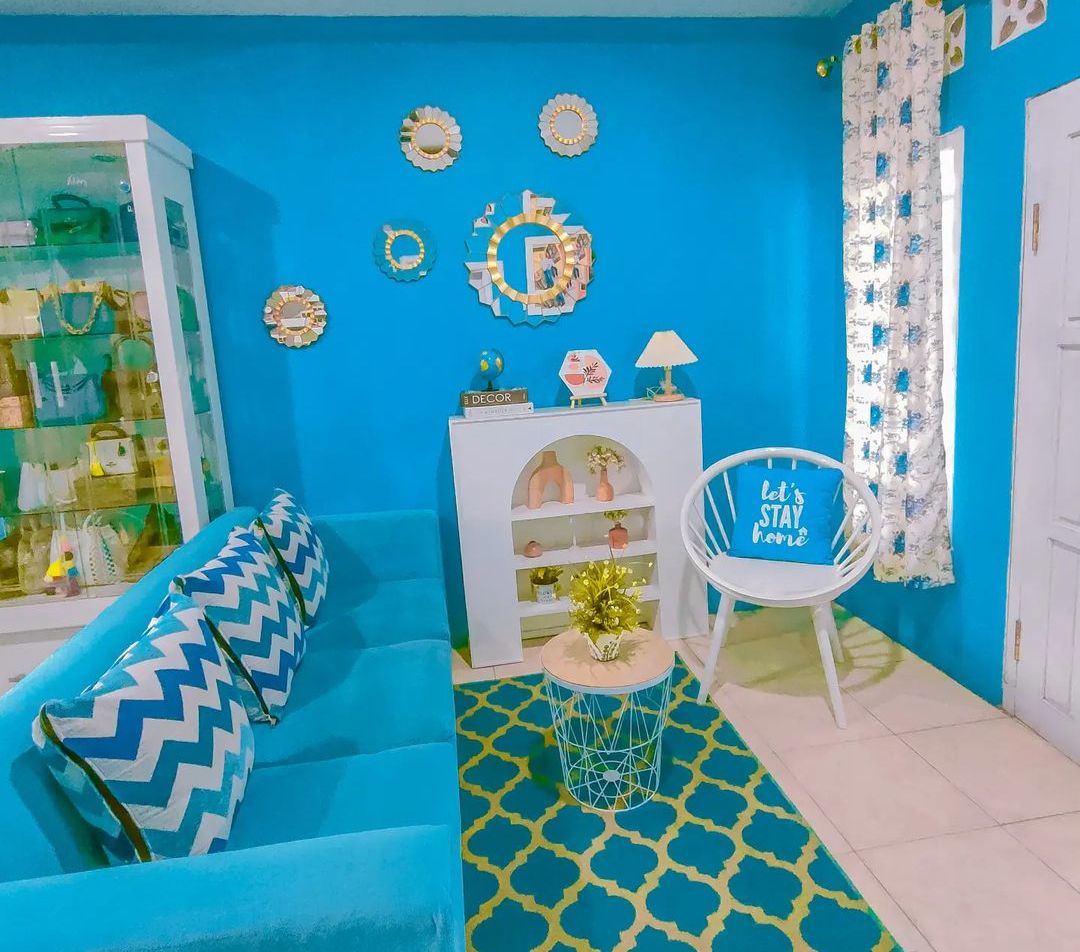 Serasa di Serial Kartun, Desain Gemas Interior Rumah Serba Baby Blue