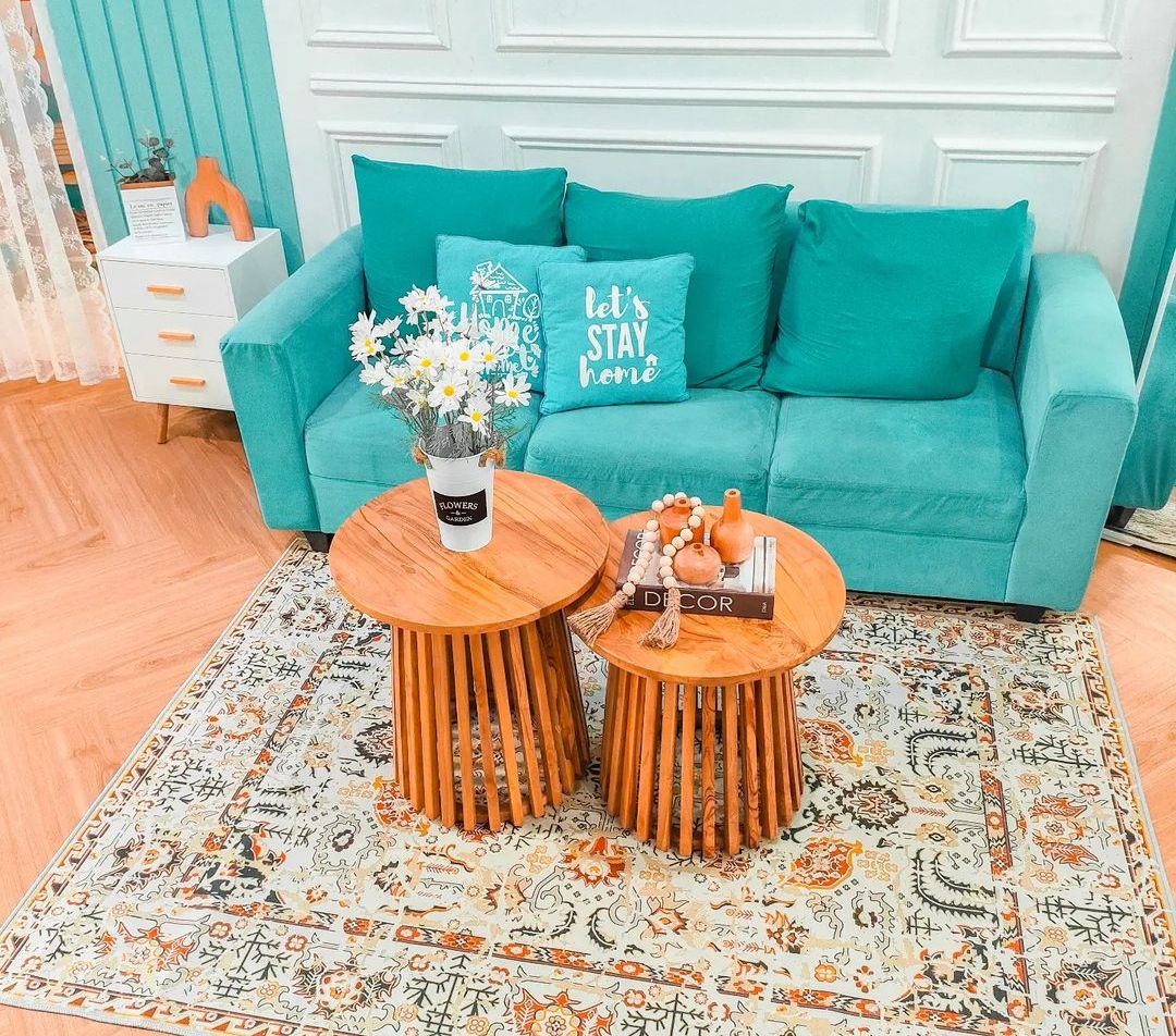 Serasa di Serial Kartun, Desain Gemas Interior Rumah Serba Baby Blue