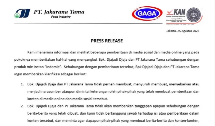 Djajadi Djaja Buka Suara