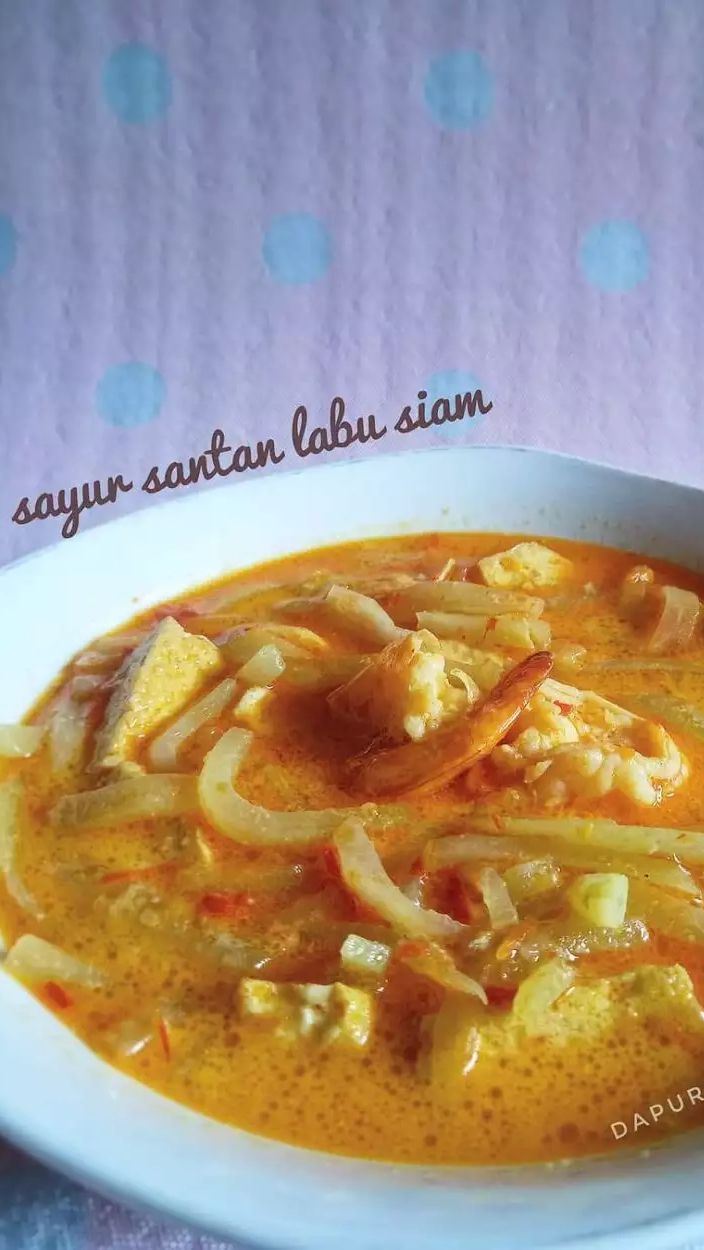 5. Sayur Labu Siam Santan Tahu