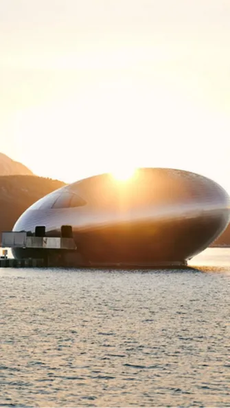 Floating Luxury Restaurant Opens in the Middle of Lake in Norway