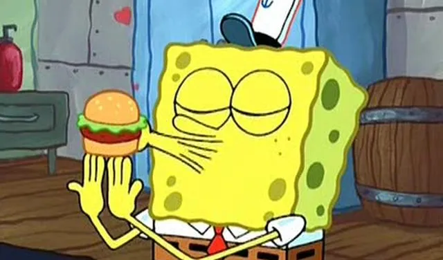 Aktivitas sehari-hari SpongeBob yaitu bekerja sebagai koki di restoran burger Krusty Krab milik Eugene Krab.