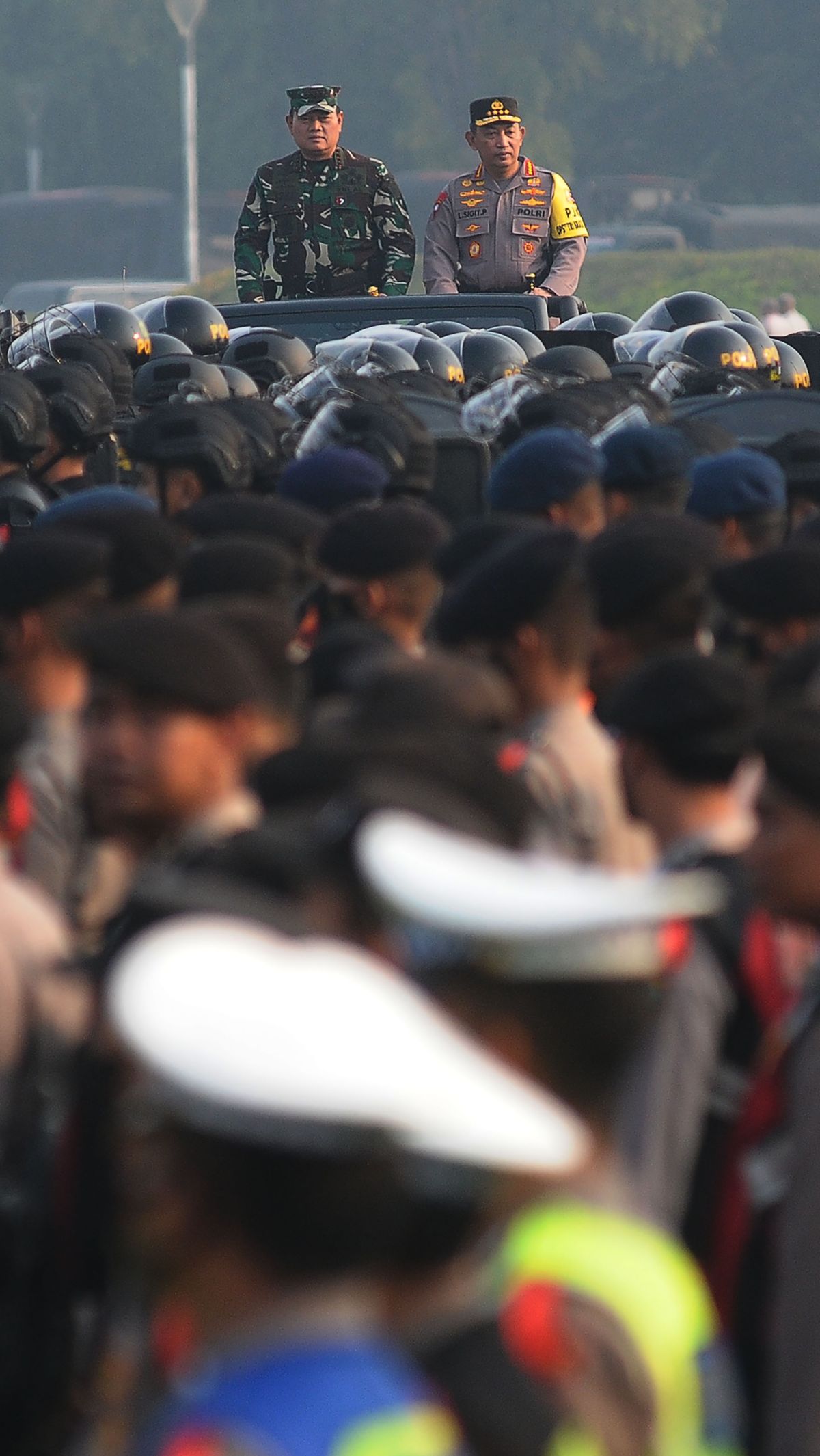 FOTO: Ribuan Personel TNI-Polri Siap Amankan KTT ASEAN di Jakarta