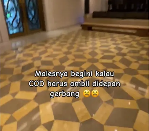 Momen ART Ambil COD Majikan, ke Pintu Gerbang Bisa Naik Ojek Saking Luasnya
