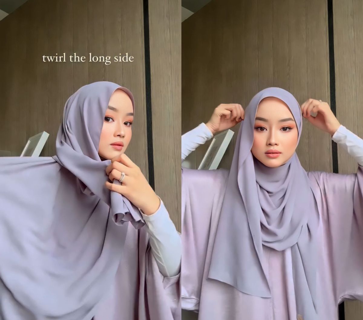 Tutorial Tampil Chic dengan Pashmina Chiffon