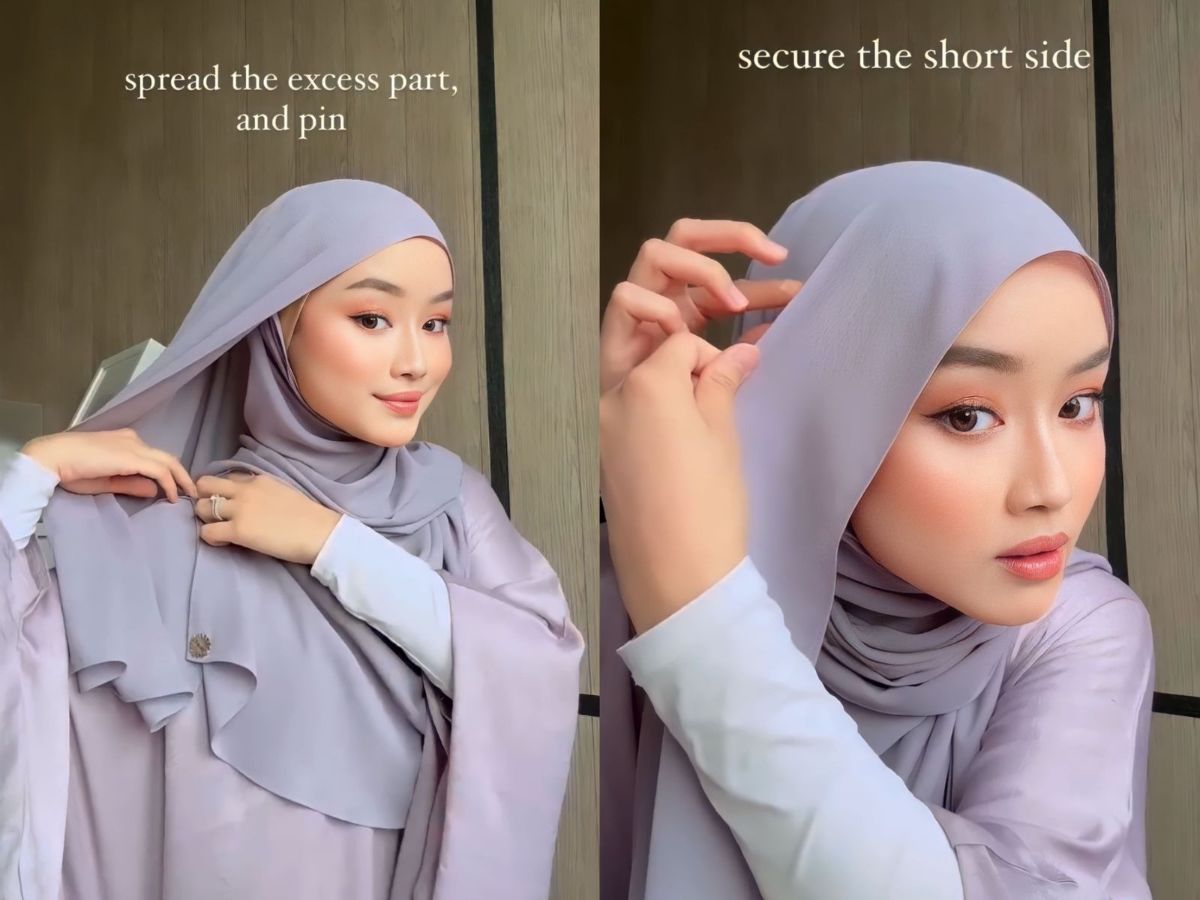 Tutorial Tampil Chic dengan Pashmina Chiffon