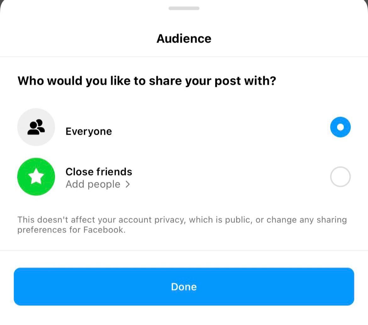 Instagram Uji Coba Postingan Feed hanya untuk Close Friend